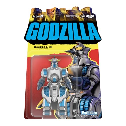 Super7 Reaction Figure Toho Godzilla M.O.G.U.E.R.A. - 3.75" Toho Godzilla Action Figure - Classic Monster Movie Collectibles and Retro Toys