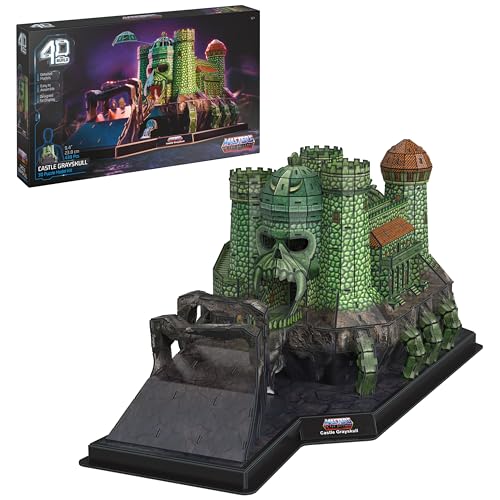 4D Build, Masters of the Universe Castle Grayskull 3D Model Kit Amazon Exclusive, He-Man Collectibles, Desk Décor, Adult Puzzles, 3D Puzzles for Adults & Teens, 439 Pieces, for Ages 12 & Up
