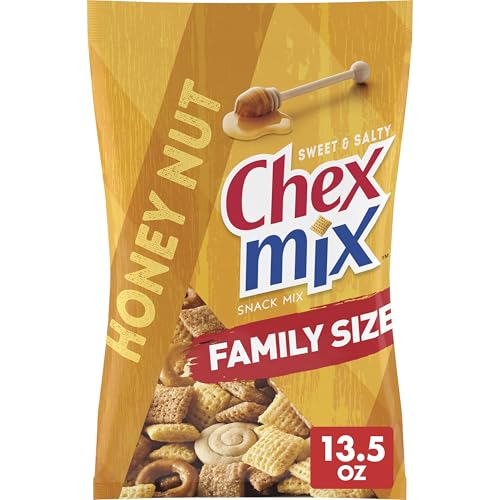 Chex Mix Honey Nut Sweet and Salty Snack Mix, Snacks, Family Size, 13.5 oz