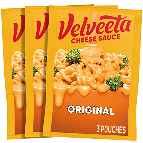 Velveeta Original Cheese Sauce Pouches, 3 ct Box with 4 oz Pouches