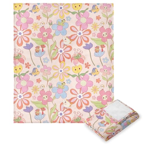 NORTHWEST Disney Princess Silk Touch Throw Blanket, 50" x 60", Garden
