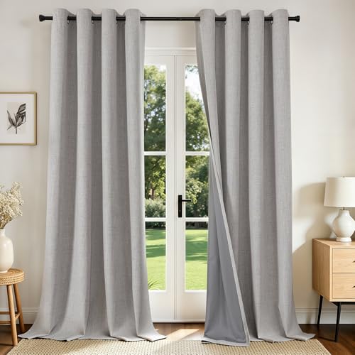 Joydeco Blackout Curtains 96 I...tection for Living Room Window