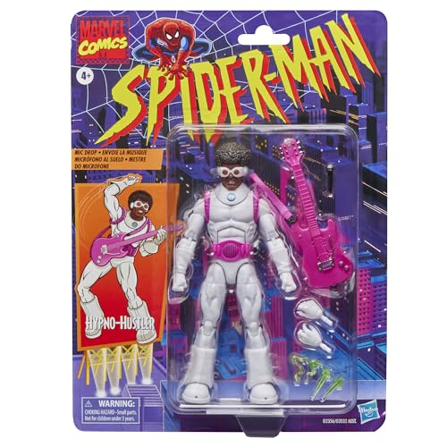 Marvel Legends Series Hypno-Hustler, Retro Cardback Spider-Man Comics Collectible 6-Inch Scale Action Figure