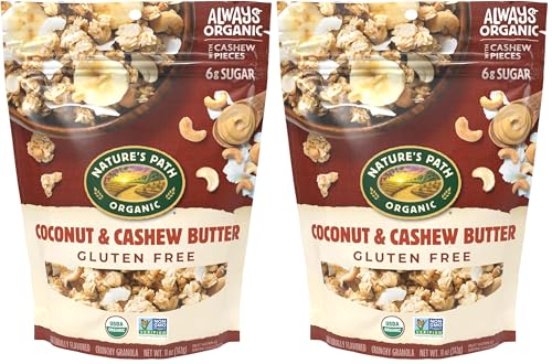 Nature's Path Organic Coconut Cashew Gluten Free Granola 11oz Pouch (Pack of 2)
