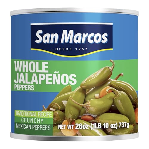 San Marcos Whole Jalapeno Peppers, 26 Ounce