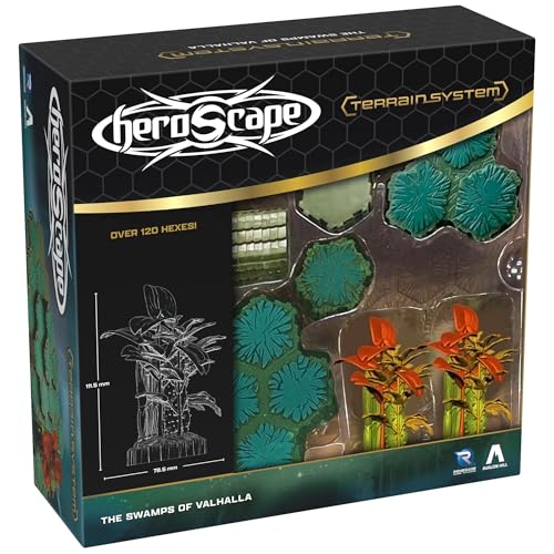 Renegade Game Studios Heroscape Terrain Expansion: The Swamps of Valhalla Hex Tile System for Custom Battle Environments