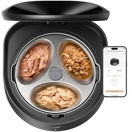 PETLIBRO Automatic Wet Food Cat Feeder 2026 New Version with Semiconductor Cooling, Refrigerated 3 Fresh Meals in 3 Days, App-Controlled Pet Food Dispenser, Stainless Steel Bowl, Easy to Clean