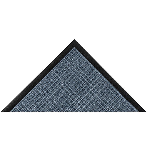 NoTrax 4'x6' Guzzler Commerical-Grade Entrance Mat, Dirt and Moisture Control, Rubber-Backed, Indoor/Outdoor, Stale Blue, 166