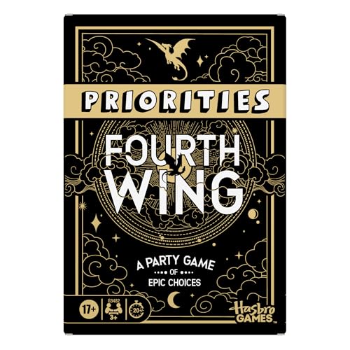 Hasbro Gaming Priorities Fourth Wing Edition Game | Officially Licensed Party Game Inspired by Empyrean Series | Ages 17+ | 3+ Players | 20 Mins.