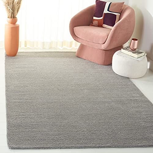 SAFAVIEH Himalaya Collection Area Rug - 5' x 8', Grey, Handmade Wool, Ideal for High Traffic Areas in Living Room, Bedroom (HIM610K)