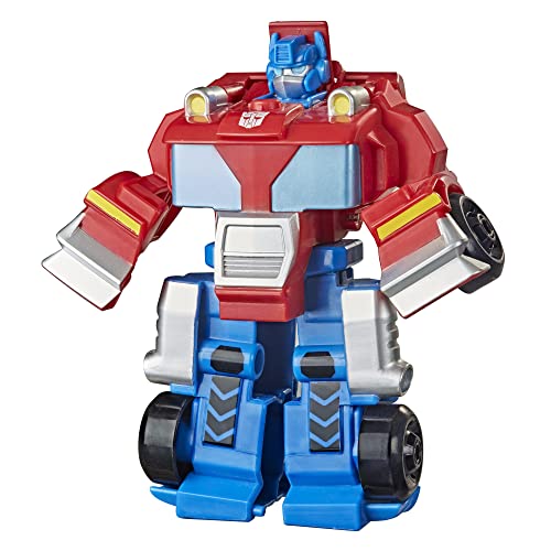 Transformers Playskool Heroes Rescue Bots Academy Team Optimus Prime, 4.5-Inch Action Figure, Kids Converting Robot Toy, Ages 3+ (Amazon Exclusive)