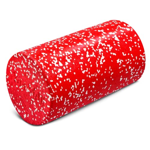 Yes4All High-Density Foam Roller for Back Pain Relief, Yoga, Exercise, Physical Therapy, Muscle Deep Tissue Massage 12-18-24-36- Red Snow - 12 Inches