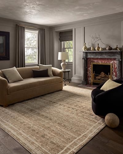 Loloi Jeremiah Brent Bleecker Collection BLE-07 Khaki/Natural 9'-2" x 13' Area Rug