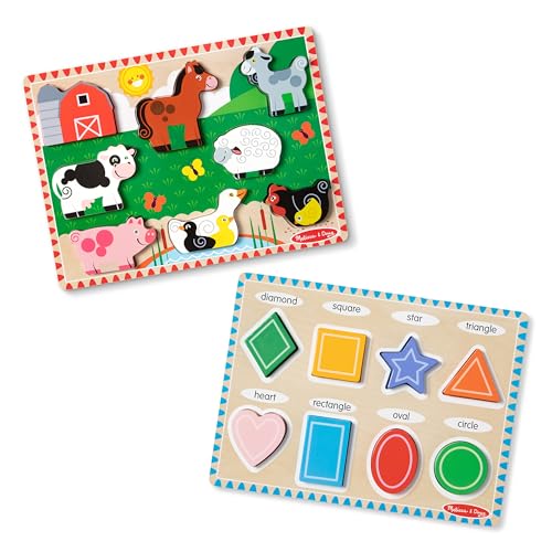 Melissa & Doug Chunky Puzzle Bundle