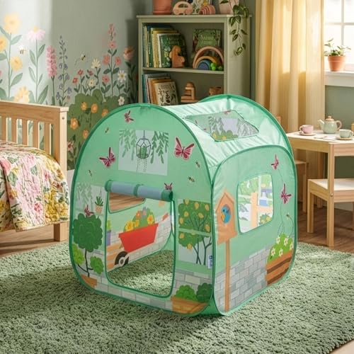 Pacific Play Tents Greenhouse Pop-up Tent (60830) - Indoor/Outdoor Pop-up Playhouse for Toddler & Kids Easy Setup