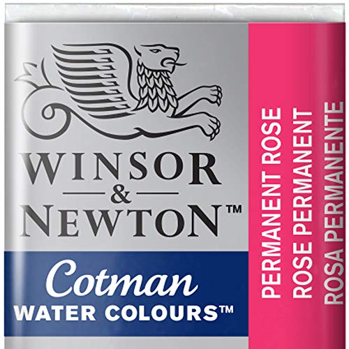 Winsor & Newton Cotman Watercolor Paint, Half Pan, Permanent Rose