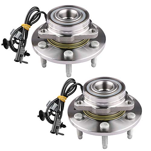MOSTPLUS Front Pair Wheel Bearing & Hub Assembly 515096X2 Compatible for Chevy Silverado 1500 Avalanche Tahoe Escalade GMC Sierra Yukon 4x4 515096X2 (Set of 2)