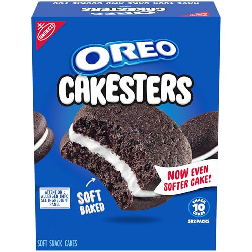 OREO Cakesters Soft Snack Cakes, 5-2.02 oz Snack Packs