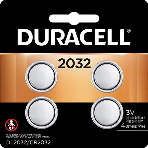 Duracell 2032 3V Lithium Battery, Black