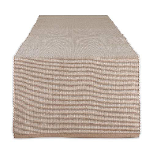 DII Two-Toned Collection Tabletop, Tablerunner, 13x108, Stone