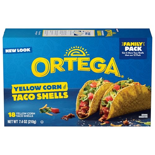 Ortega Taco Shells, Yellow Corn, 7.4 Ounce, 18 Shells