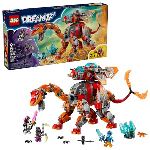 LEGO DREAMZzz Dino Jet Dinosaur Building Toy for Boys & Girls - Pretend Play Set for Kids, Ages 9+, W/2 Build Options - Includes 4 Minifigures - Gift Idea for Birthdays - 71514