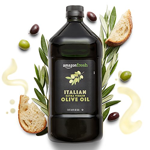 Amazon Fresh, Italian Extra Virgin Olive Oil, Cold Pressed, for Cooking, 2 Liter