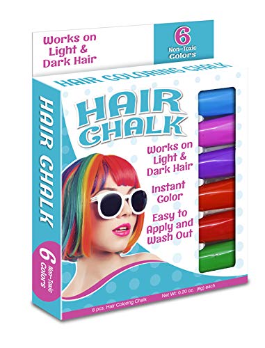 The Pencil Grip Hair Coloring Chalk, 6 Colors