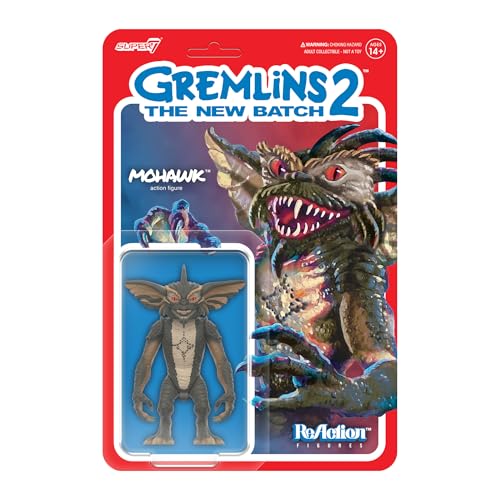 Super7 Reaction Figure Gremlins 2 Mohawk - 3.75" Gremlins Action Figure - Classic Movie Collectibles and Retro Toys