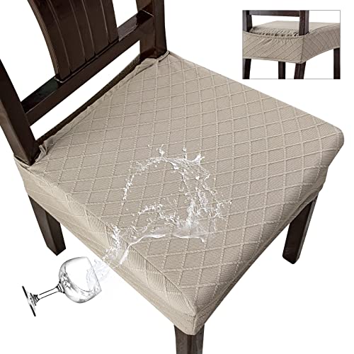 Genina Waterproof Seat Covers for Chairs Seat Covers for Dining Room Chair Slipcovers Kitchen Chair Covers Dining Chair Covers
