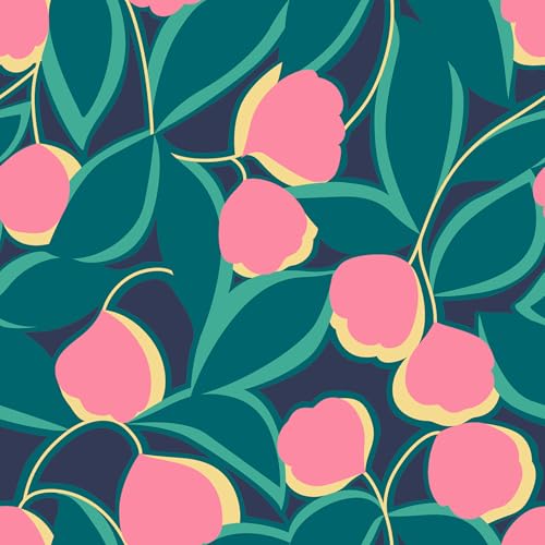 NuWallpaper x Megan Carter Talia Navy Peel and Stick Wallpaper, MCS6407