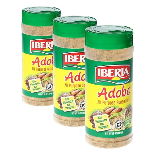 Iberia Adobo All Purpose Seasoning, Without Pepper, 16 oz (Pack of 3)