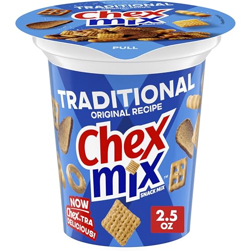 Chex Mix Traditional Original Recipe Snack Mix, Snack Cup, 2.5 oz