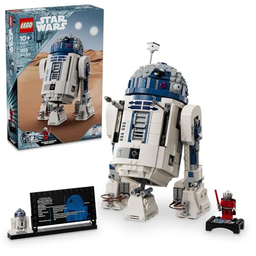 LEGO Star Wars R2-D2 Building Toy Set - Play or Display Star Wars Toy for Boys & Girls, Ages 10+ - Gift Ideas for Kids & Fans - Includes 25th Anniversary Darth Malak Minifigure - 75379