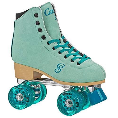 Candi GRL Carlin Quad Roller Skates Green/Blue Size 07