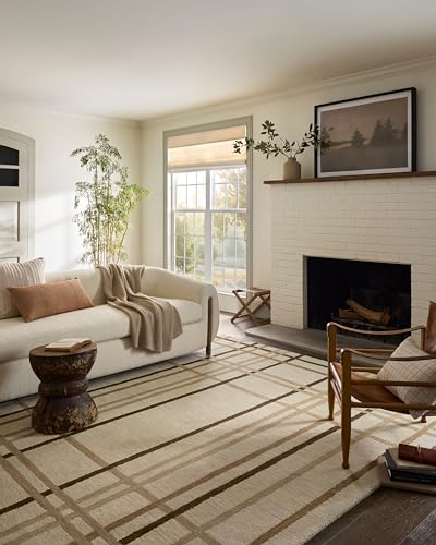 Loloi Magnolia Home by Joanna Gaines Waylon Collection WAY-01 Natural/Bark 2'-6" x 7'-6" Runner Rug