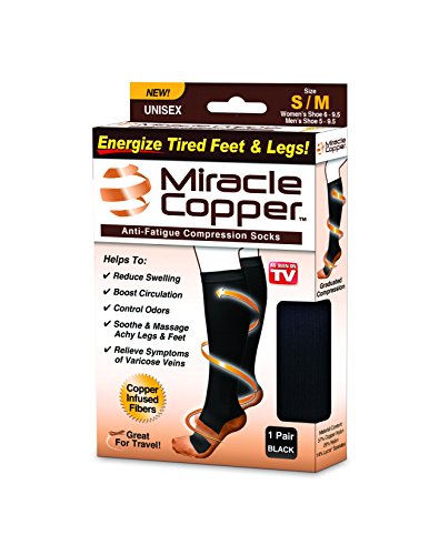 Miracle Copper Anti-Fatigue Compression Socks (Small/Medium)