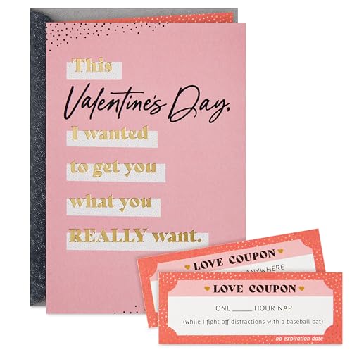 Hallmark Funny Valentine's Day Card with Couples Coupons (Modern Romance) for Husband, Wife, Spouse, Partner
