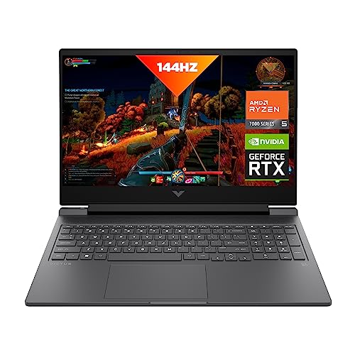 HP Victus 16 Laptop, FHD IPS 144Hz Display, AMD Ryzen 5 7640HS, 16 GB RAM, 512 GB SSD, NVIDIA GeForce RTX 3050 GPU (6 GB), Windows 11 Home, 16-s0010nr (2023)