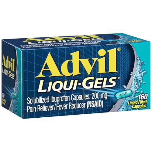 160-Count Advil Liqui-Gels Pain Reliever and Fever Reducer Ibuprofen Capsules $10.90 w/ S&S + Free Shipping w/ Prime or on $35+