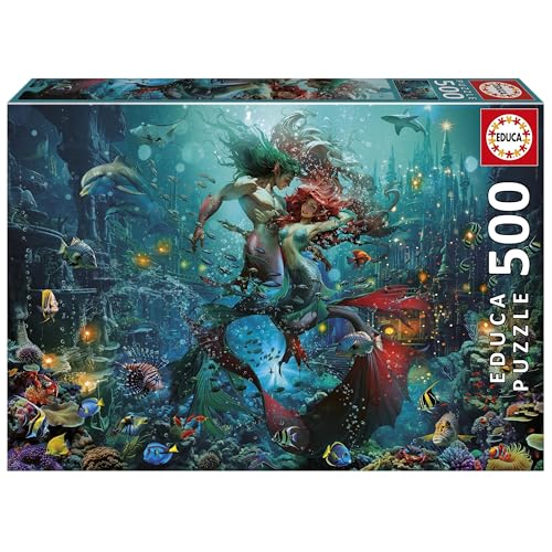 Educa - 500 Piece Puzzle for Adults | Atlantis. Includes Glue Fix Puzzle. Measurements: 48 x 34 cm. from 11 Years (20175)