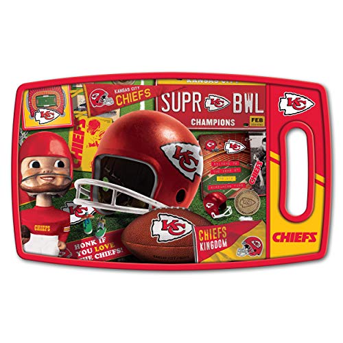 YouTheFan NFL Kansas City Chiefs Retro Series Cutting Board