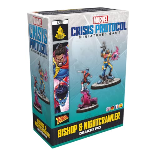 Marvel: Crisis Protocol Bishop & Nightcrawler CHARACTER PACK - X-Men Miniatures with Advanced Abilities! Tabletop Superhero Game, Ages 14+, 2 Players, 90 Minute Playtime, Made by Atomic Mass Games