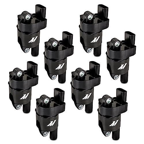 Mishimoto Ignition Coil, Compatible with GM LS2/LS3/LS4/LS7/LS9 (Round), Set of 8
