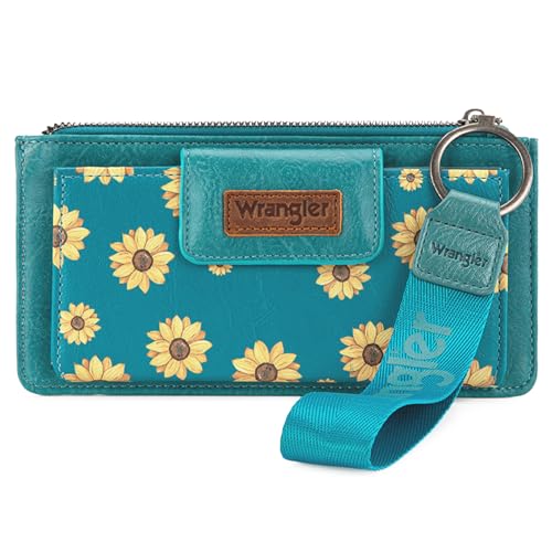 X Wrangler Women's Wallets, Card Cases & Money Organizers Bifold Flower Wallet Large Capacity Clutch Wallets with Coin Purse