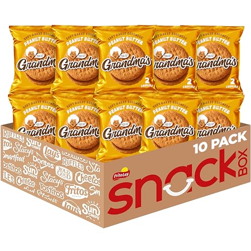 Grandma's Cookies, Peanut Butter, 2.5 Ounce (Pack of 10)