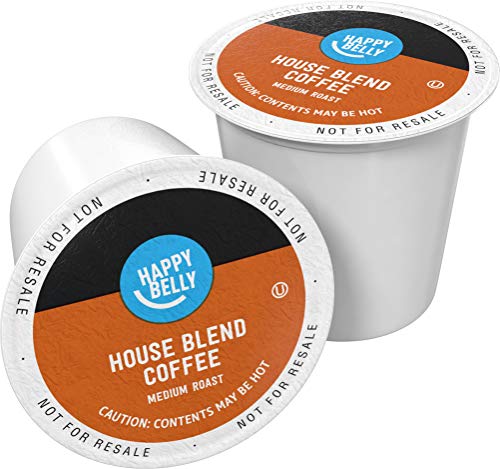 Happy Belly an Amazon Brand -Medium Roast Coffee Pods, House Blend, Compatible with Keurig 2.0 K-Cup Brewers, 100 Count