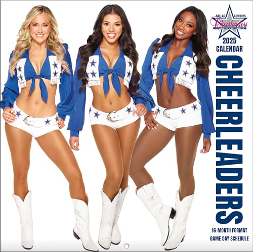 TURNER LICENSING Dallas Cowboys Cheerleaders 12x12 Cameo Wall Calendar -16 Month (25998030011)