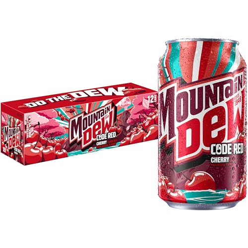 Mountain Dew Code Red Cherry, 12 Fl Oz Cans, 12 Pack