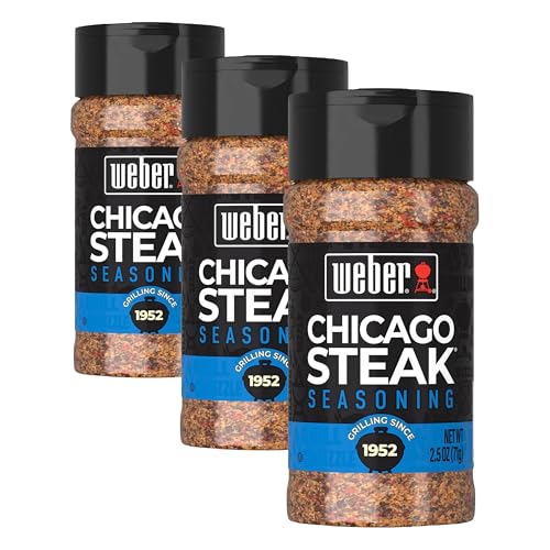 Weber Chicago Steak Seasoning, 2.5 Ounce Shaker (Pack of 3)
